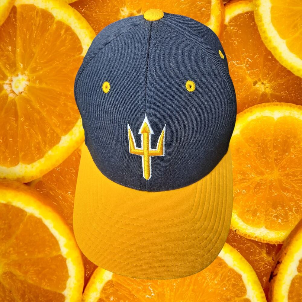 Pacific Headwear Performance Black-Orange Old Force‎ Barbados Baseball Cap